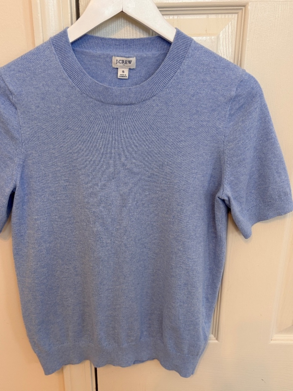 100% Cotton J.Crew light blue sweater.